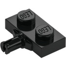 LEGO Schwarz Platte 1 x 2 mit Rad Halter mit verstärkter Unterseite (66897)