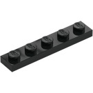 LEGO Zwart Plaat 1 x 5 (78329)