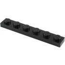 LEGO Black Plate 1 x 6 (3666)