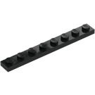 LEGO Schwarz Platte 1 x 8 (3460)