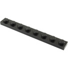 LEGO Noir assiette 1 x 8 (3460)