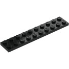 LEGO Zwart Plaat 2 x 10 (3832)