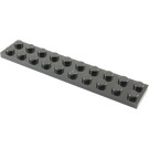 LEGO Black Plate 2 x 10 (3832)
