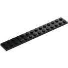 LEGO Zwart Plaat 2 x 14 (91988)