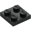 LEGO Zwart Plaat 2 x 2 (3022 / 94148)