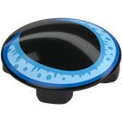 LEGO Black Plate 2 x 2 Round with Rounded Bottom with Blue Eye (2654)