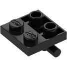 LEGO Schwarz Platte 2 x 2 mit Unterseite Stange (5066)