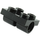 LEGO Zwart Plaat 2 x 2 met Gaten (2817)