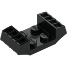 LEGO Svart Plate 2 x 2 med Hevede Grilles (41862)