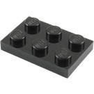 LEGO Zwart Plaat 2 x 3 (3021)