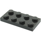 LEGO Black Plate 2 x 4 (3020)