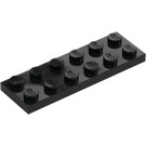 LEGO Czarny Talerz 2 x 6 (3795)