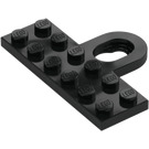 LEGO Schwarz Platte 2 x 6 mit Picture Haken (78168)