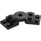 LEGO Black Plate 2 x 6 x 0.7 Bent (79846)