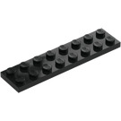 LEGO Zwart Plaat 2 x 8 (3034)