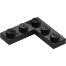 LEGO Zwart Plaat 3 x 3 Hoek (77844)