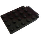 LEGO Zwart Plaat 4 x 5 Trap Deur Gebogen scharnier (30042)