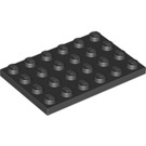 LEGO Black Plate 4 x 6 (3032)