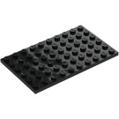 LEGO Zwart Plaat 6 x 10 (3033)