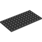 LEGO Black Plate 6 x 12 (3028)