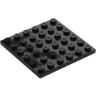 LEGO Zwart Plaat 6 x 6 (3958)