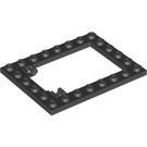 LEGO Noir assiette 6 x 8 Trap Porte Cadre Porte-broches affleurants (92107)