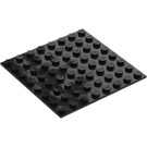 LEGO Black Plate 8 x 8 with Adhesive (80319)