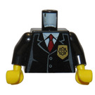 LEGO Musta Poliisi Vartalo (973)