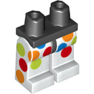 LEGO Svart Polka-Dot Mann Minifigur Hofter og ben (3815 / 33729)