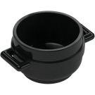 LEGO Schwarz Pot 3 x 3 x 1.75 mit Griffe (4341)