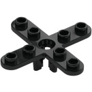 LEGO Schwarz Propeller 4 Klinge 5 Durchmesser mit offenem Verbinder (2479)