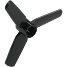 LEGO Zwart Propeller met 3 Messen, 5 Diameter (77099 / 92842)