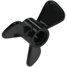 LEGO Black Propeller with 3 Blades and Pin Hole (65768)