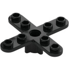 LEGO Black Propellor 4 Blade 5 Diameter with Closed Connector (67737)