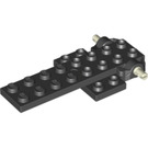 LEGO Black Pullback Motor 4 x 8 x 0.7 (10039)