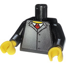 LEGO Zwart Racers Torso met Pak Jasje en Rood Tie Stickers (973)