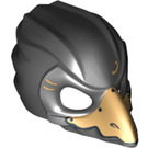 LEGO Black Raven Mask with Gold Beak and Gold Markings (12550 / 12846)