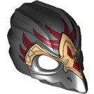 LEGO Black Raven Mask with Gold Beak and Red Markings (12550 / 12844)
