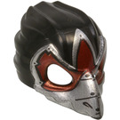 LEGO Zwart Raven Masker met Zilver Bek en Rood Markeringen (12550 / 12845)