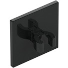 LEGO Negro Roadsign Clip-en 2 x 2 Cuadrado con clip abierto "O" (15210 / 65673)