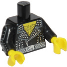 LEGO Schwarz Rockstar Minifigur Torso (973 / 88585)