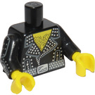 LEGO Schwarz Rockstar Minifig Torso (973 / 88585)