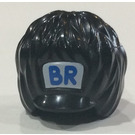 LEGO Black Royal Guard Bearskin with Blue 'BR' Pattern (13845)
