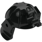 LEGO Schwarz Samurai Helm mit Clip und Kurz Visier  (30175)