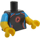 LEGO Svart Sea Rescuer Minifigur Kropp (973 / 16360)