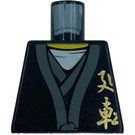 LEGO Black Sensei Wu - Black Robes with Gold Chinese Lettering Torso without Arms (973)
