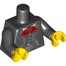 LEGO Schwarz Serenader Minifig Torso (973 / 88585)
