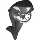 LEGO Schwarz Hai Costume Kopfbedeckung mit Schwanz und Fin mit Rote Augen (24076 / 29179)