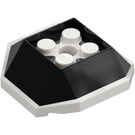 LEGO Negro Shell con Blanco Parte inferior (67013)