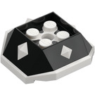 LEGO Black Shell with White Bottom and Spikes (67931)